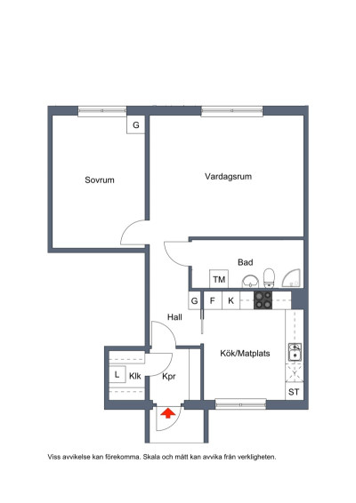 Planritning Kärnvägen 261