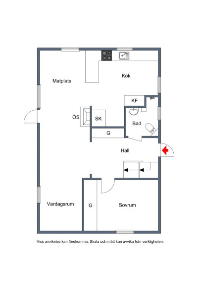 Entréplan Stöcke 108