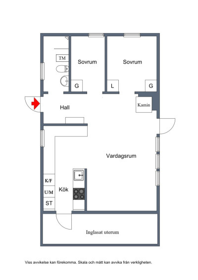 Planritning Skärpevägen 3