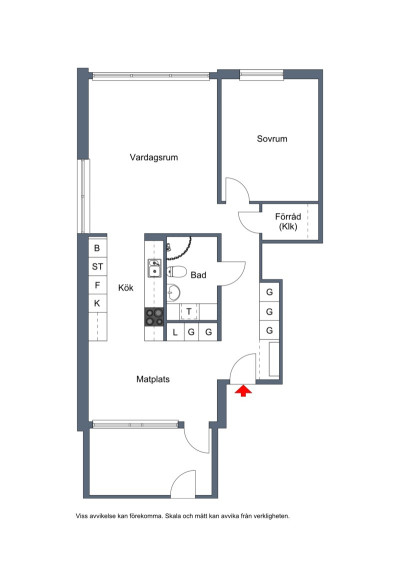 Planlösning Vargvägen 177A