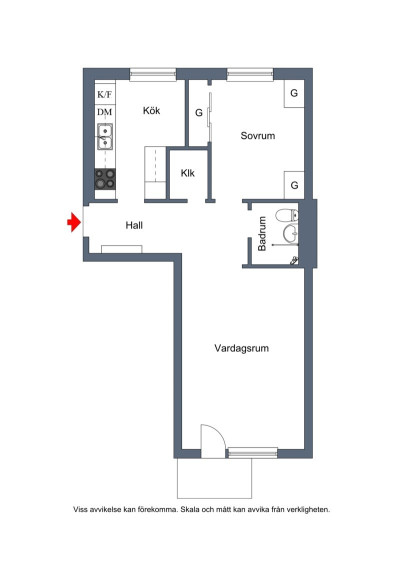 Planritning Gustav Garvares Gata 6B