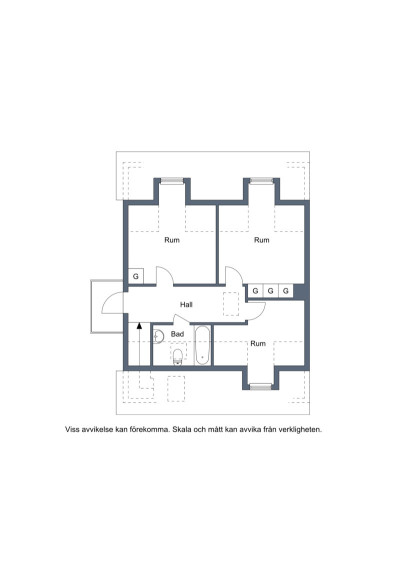 Övre plan Lodjursvägen 50