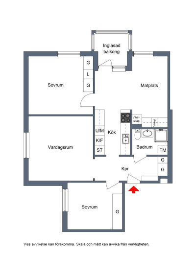 Planlösning Skogsbrynet 1