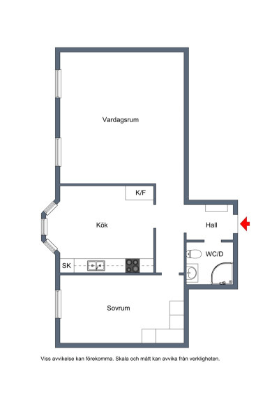 Planlösning Västra Kyrkogatan 23