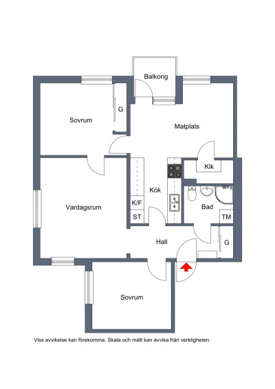 Planritning Skogsbrynet 4