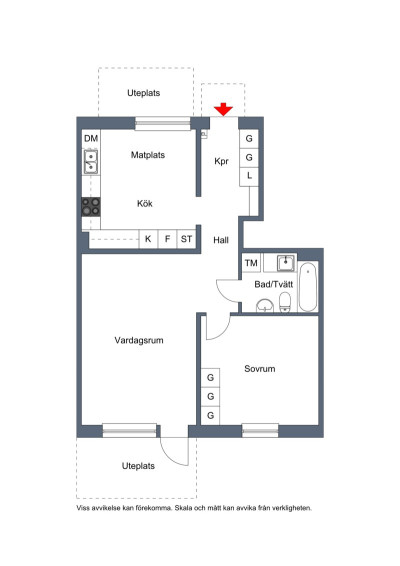 Planritning Ersbodavägen 148