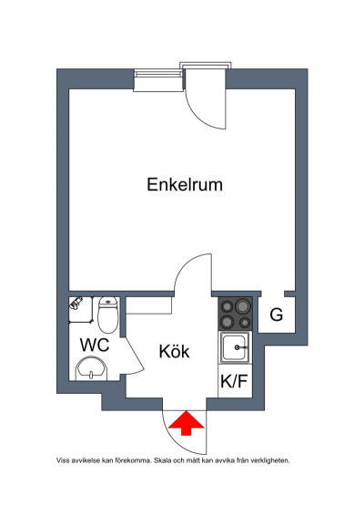 Planritning Norra Gimonäsvägen 3B