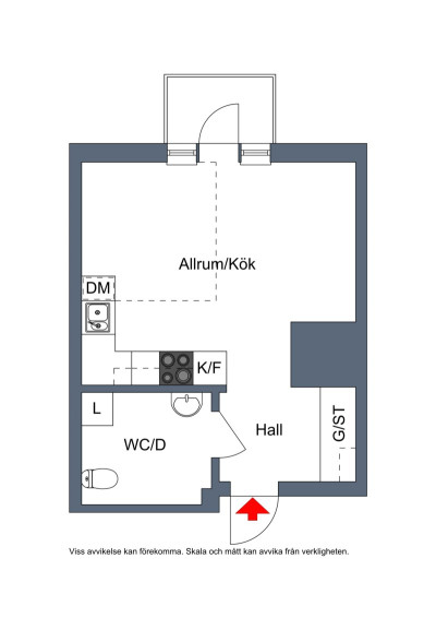 Planritning Sofiehemsvägen 58