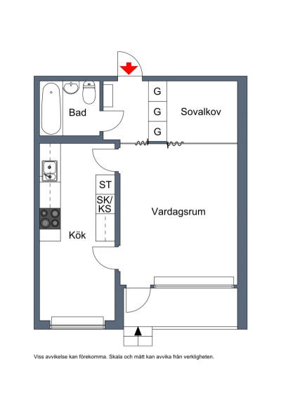 Planritning Umevägen 19