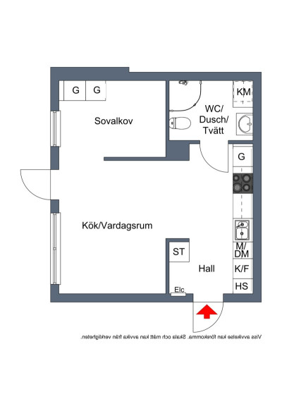 Planlösning Tankvägen 20A