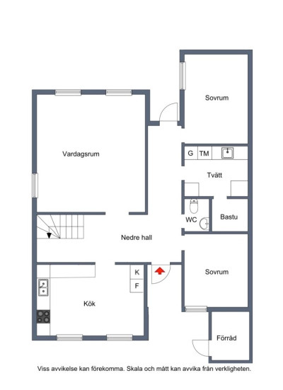 entréplan Körsbärsvägen 18