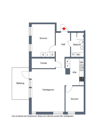 Planritning Sagovägen 9