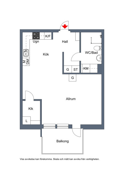 Planritning Skärvstensgatan 28