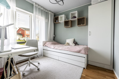 Sovrum nere Polstjärnegatan 38A