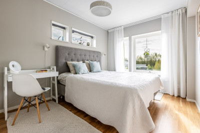 Sovrum uppe Polstjärnegatan 38A
