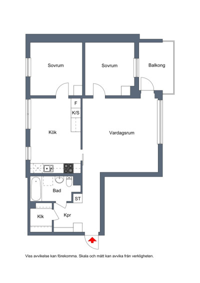 Planritning Ostvägen 69A