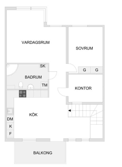 Planritning Ystarvägen 120