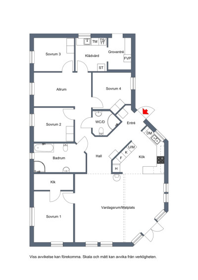 Planritning Stöcksjö Svartnäsväg 22