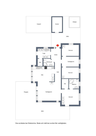 Planlösning Vegagatan 10