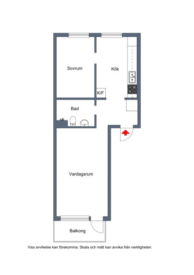 Planritning Vintergatan 12B