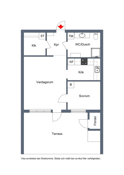 Planritning Trattgränd 36